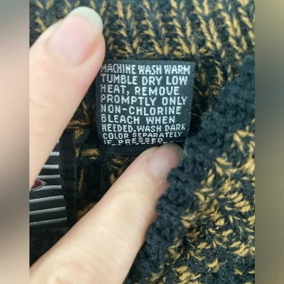 Vintage Anchor Blue Men Size Large Crewneck Sweater Textured 3D Knit 80's Retro - Picture 9 of 11